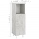 Vonios kambario spintelė, betono pilka, 30x30x95cm, MDP