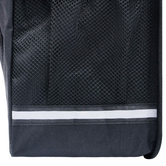 Dvigubas krepšys dviračio bagažinei, juodas, 35l