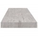 Pakabinamos lentynos, 2vnt., betono pilkos, 80x23,5x3,8cm, MDF