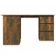 Kampinis rašomasis stalas, ąžuolo, 145x100x76cm, mediena