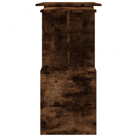 Kampinis rašomasis stalas, dūminio ąžuolo, 200x50x76cm, mediena