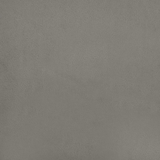 Spyruoklinis čiužinys, šviesiai pilkas, 180x200x20 cm, aksomas