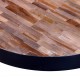 Kavos staliukas, apvalus, perdirbta tikmedžio mediena