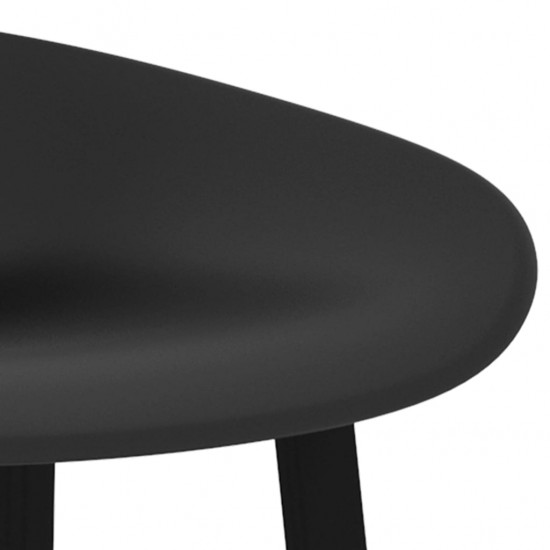 Baro kėdės, 2vnt., juodos spalvos