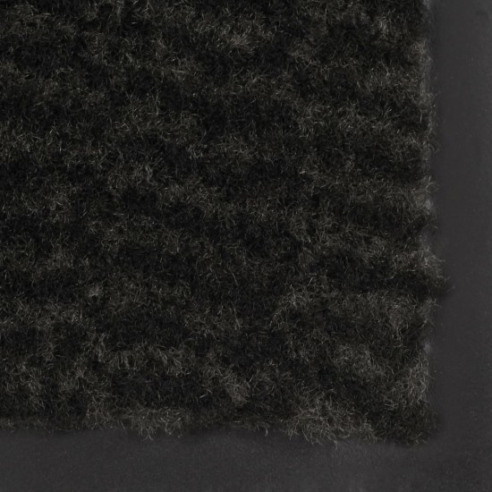 Durų kilimėlis, kvadratinis, dygsniuotas, 90x150 cm, juodas