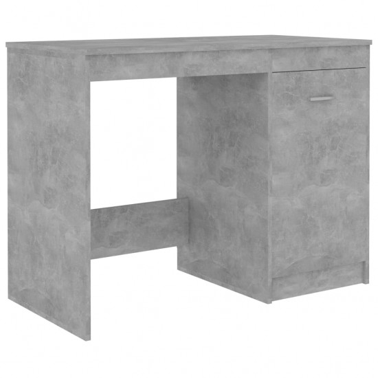 Rašomasis stalas, betono pilkos spalvos, 140x50x76cm, MDP