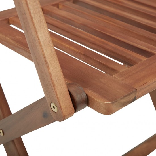 Sulankstomos lauko kėdės, 4vnt., akacijos medienos masyvas