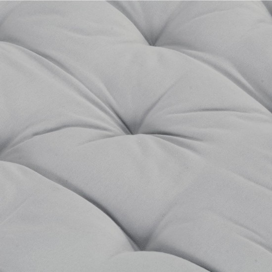 Paletės/grindų pagalvėlė, pilkos spalvos, 120x40x7cm, medvilnė