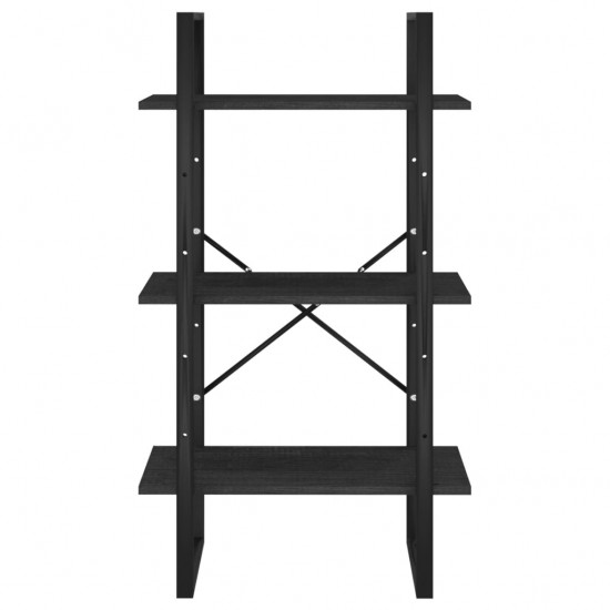 Sandėliavimo lentyna, juoda, 60x30x105cm, pušies masyvas