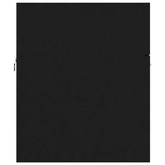 Spintelė praustuvui, juodos spalvos, 80x38,5x46cm, MDP