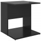 Šoninis staliukas, juodos spalvos, 45x45x48cm, MDP, blizgus