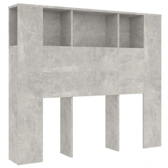 Galvūgalis-spintelė, betono pilkos spalvos, 120x18,5x104,5cm