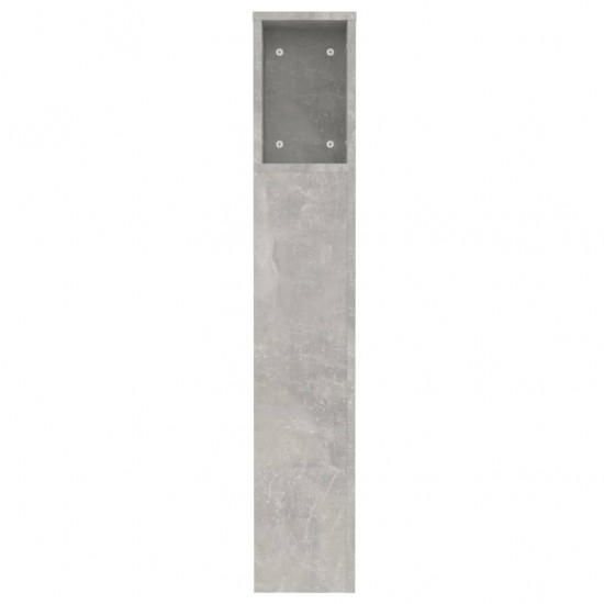 Galvūgalis-spintelė, betono pilkos spalvos, 120x18,5x104,5cm