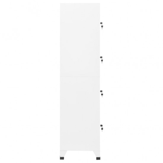 Persirengimo spintelė, baltos spalvos, 38x45x180cm, plienas