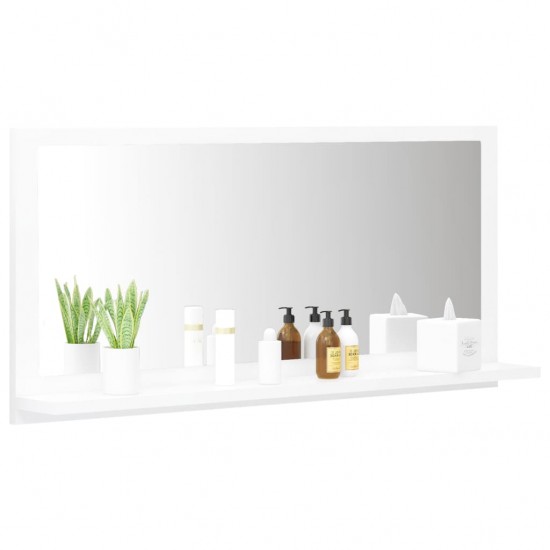 Vonios kambario veidrodis, baltos spalvos, 80x10,5x37cm, MDP