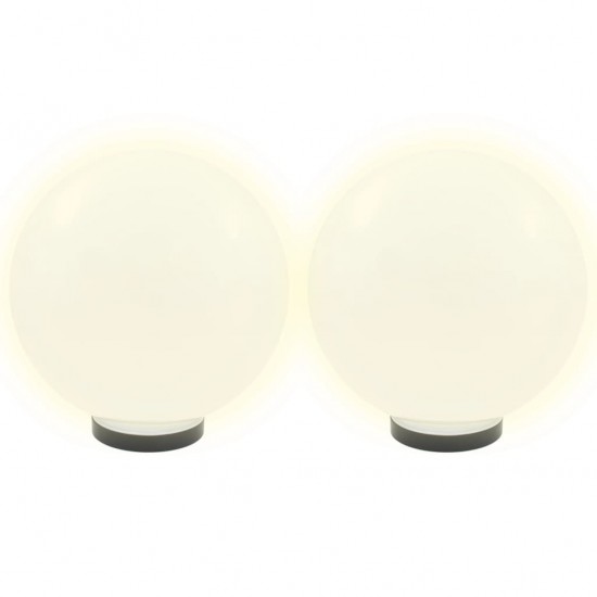LED lempos, rutulio formos, 2vnt., sferinės, 30cm, PMMA