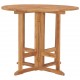 Sulankstomas sodo stalas, 90x75cm, tikmedžio medienos masyvas