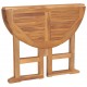 Sulankstomas sodo stalas, 90x75cm, tikmedžio medienos masyvas