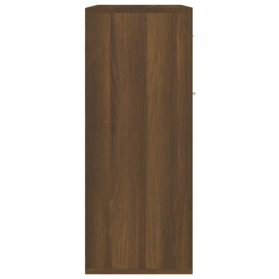 Šoninė spintelė, rudos ąžuolo spalvos, 60x30x75cm, mediena
