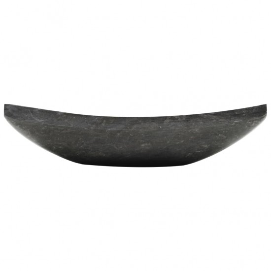 Kriauklė, juodos spalvos, 50x35x12cm, marmuras