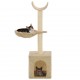 Draskyklė katėms su stovais iš sizalio, 105cm, smėlio sp.