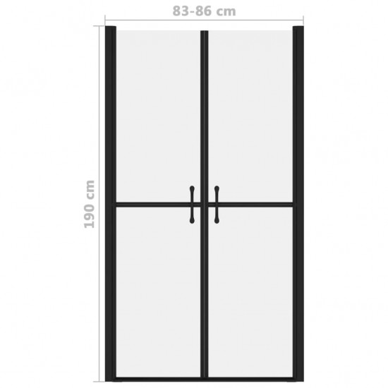 Dušo durys, matinės, (83-86)x190cm, ESG