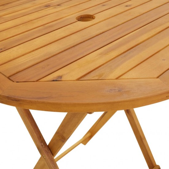 Sulankstomas sodo stalas, 70cm, akacijos medienos masyvas