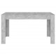 Valgomojo stalas, betono pilkos spalvos, 140x74,5x76cm, MDP
