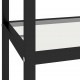 Lentyna, balta marmuro/skaidri, 100x36x168cm, grūdintas stiklas