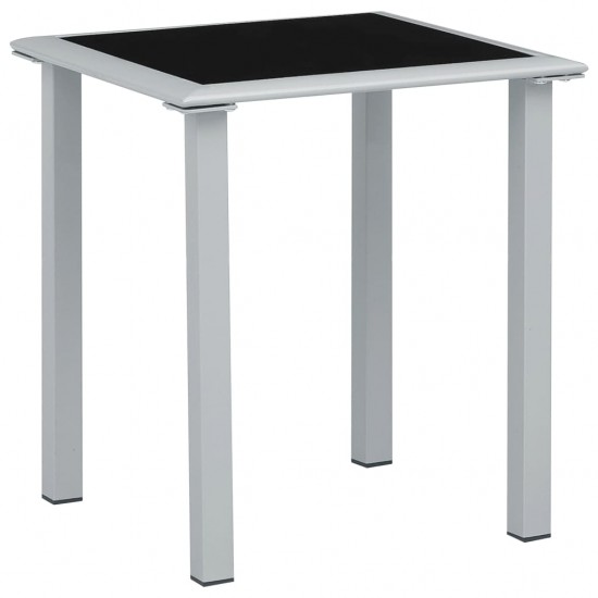 Stovyklavimo stalas su metaliniu rėmu, pilkas, 80x60cm
