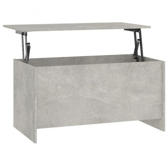 Kavos staliukas, betono pilkas, 102x55,5x52,5cm, mediena