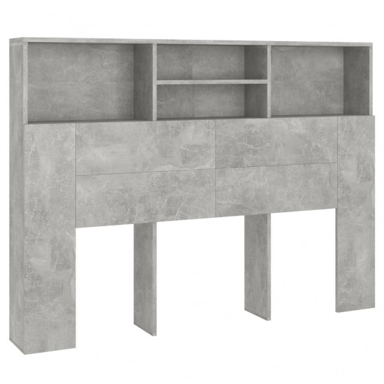 Galvūgalis-spintelė, betono pilkos spalvos, 140x19x103,5cm