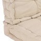 Grindų/paletės pagalvėlės, 2vnt., smėlio spalvos, medvilnė