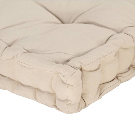 Grindų/paletės pagalvėlės, 2vnt., smėlio spalvos, medvilnė