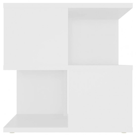 Šoninis staliukas, baltos spalvos, 40x40x40cm, MDP