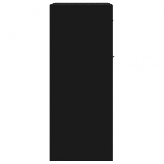 Šoninė spintelė, juodos spalvos, 60x30x75cm, MDP