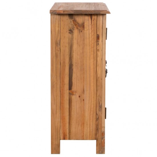 Šoninė vonios spintelė, 59x32x80cm, pušies medienos masyvas