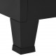 Sandėliavimo spintelė, juoda, 90x40x100cm, plienas, pramoninė