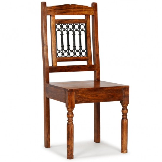 Valgomojo kėdės, 2vnt., medienos masyvas su medaus apdaila