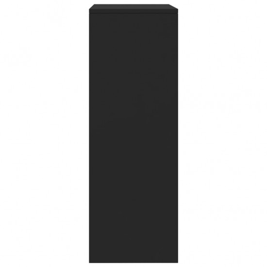 Šoninė spintelė su 6 stalčiais, juodos spalvos, 50x34x96cm, MDP