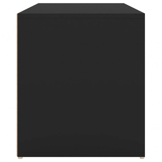 Koridoriaus suoliukas, juodos spalvos, 80x40x45cm, MDP