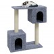 Draskyklė katėms su stovais iš sizalio, šviesiai pilka, 60cm