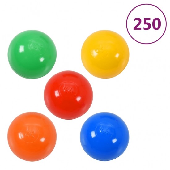 Žaidimų palapinė su 250 kamuoliukų, mėlyna, 120x120x90cm