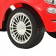 Vaikiškas automobilis Fiat 500, raudonas