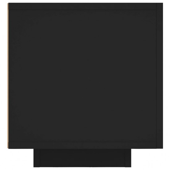 Televizoriaus spintelė su LED apšvietimu, juoda, 160x35x40cm