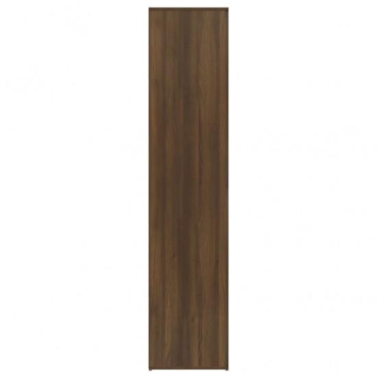 Spintelė batams, ruda ąžuolo, 80x39x178cm, apdirbta mediena