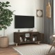 TV spintelė su medinėmis kojelėmis, ąžuolo, 103,5x35x50cm