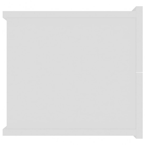 Naktinės spintelės, 2vnt., baltos spalvos, 40x30x30cm, MDP
