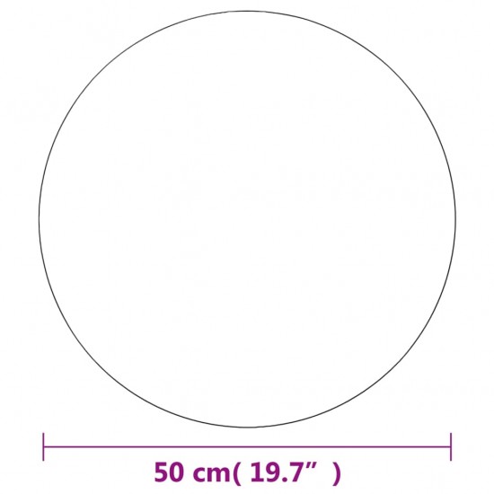 Sieniniai veidrodžiai, 2vnt., 50cm, stiklas, apskriti