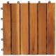 10 Medinių Plytelių iš Akacijos, 30 x 30 cm Vertikalus Raštas